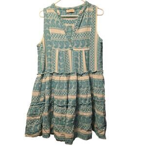 Sofia made in Italy blue paisley dress